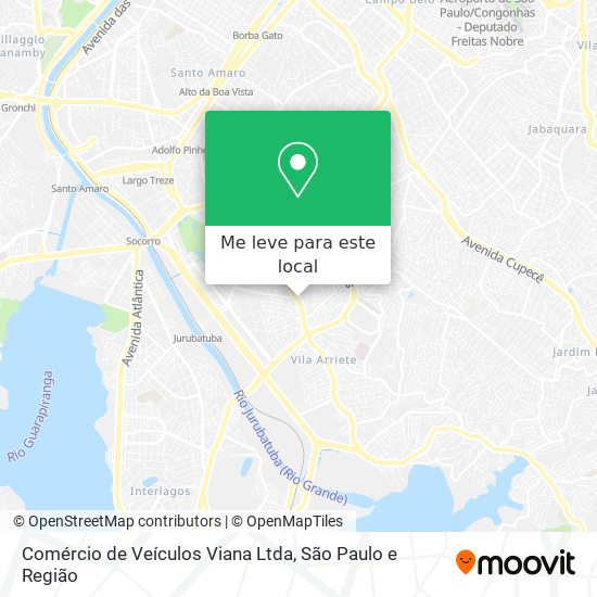Comércio de Veículos Viana Ltda mapa