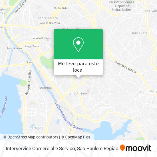 Interservice Comercial e Servico mapa