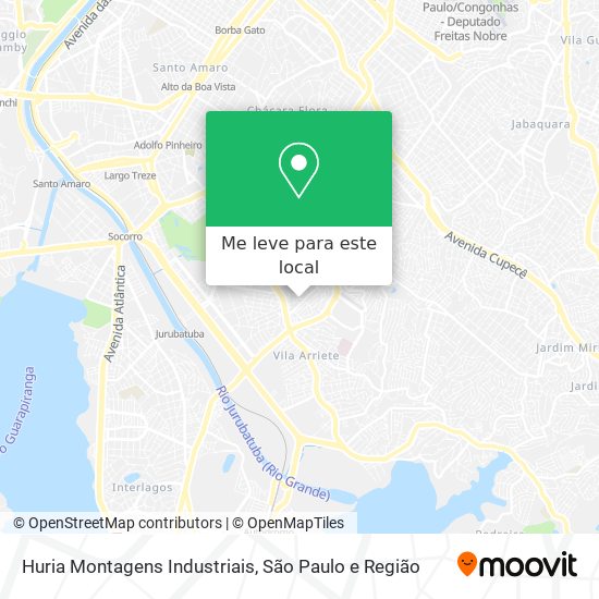 Huria Montagens Industriais mapa