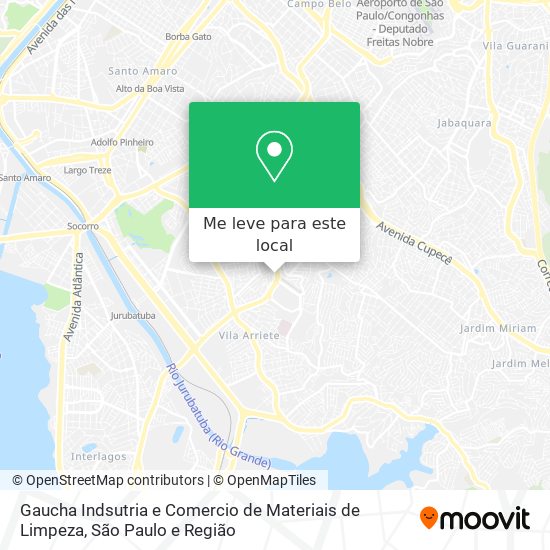 Gaucha Indsutria e Comercio de Materiais de Limpeza mapa