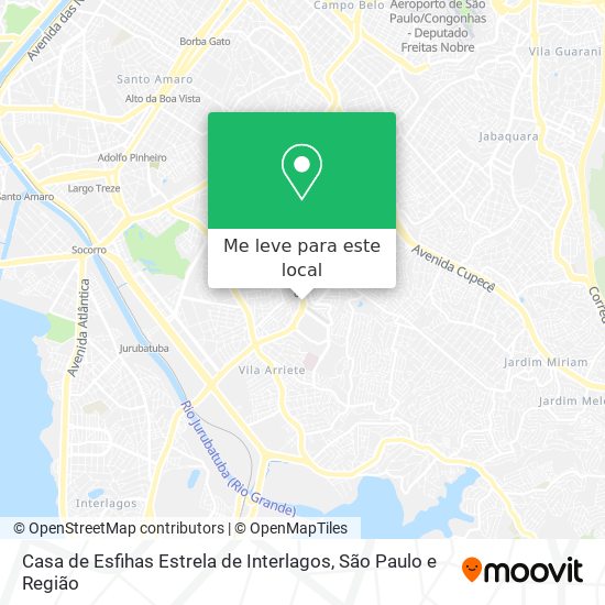 Casa de Esfihas Estrela de Interlagos mapa