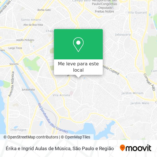 Érika e Ingrid Aulas de Música mapa