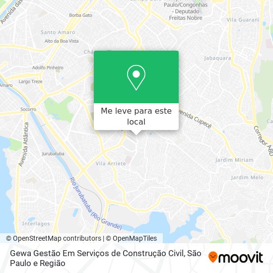 Gewa Gestão Em Serviços de Construção Civil mapa