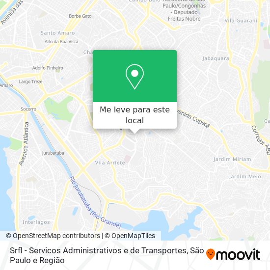 Srfl - Servicos Administrativos e de Transportes mapa