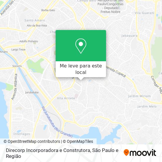 Direcorp Incorporadora e Construtora mapa