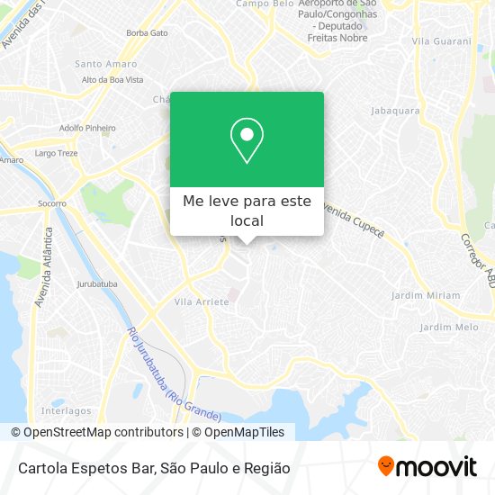 Cartola Espetos Bar mapa