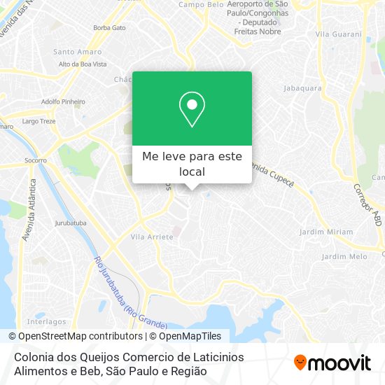 Colonia dos Queijos Comercio de Laticinios Alimentos e Beb mapa