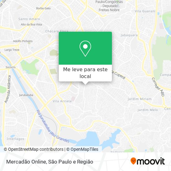 Mercadão Online mapa