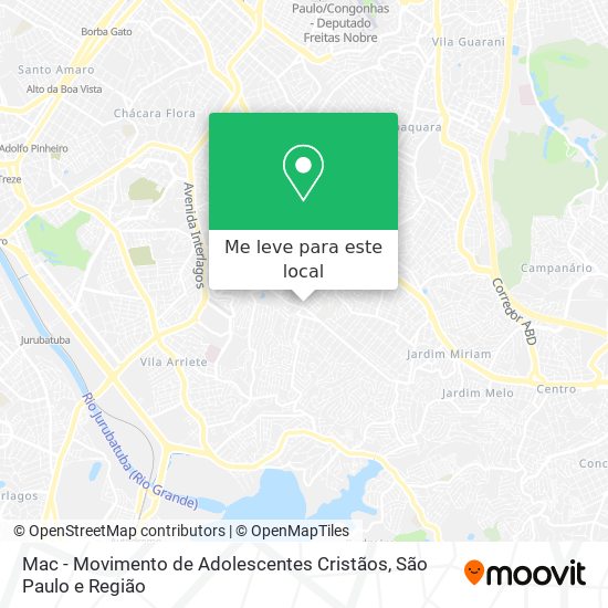 Mac - Movimento de Adolescentes Cristãos mapa