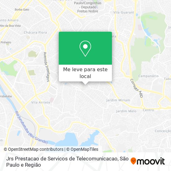 Jrs Prestacao de Servicos de Telecomunicacao mapa