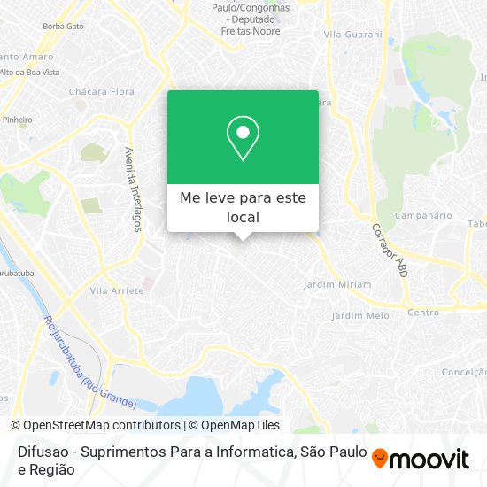 Difusao - Suprimentos Para a Informatica mapa