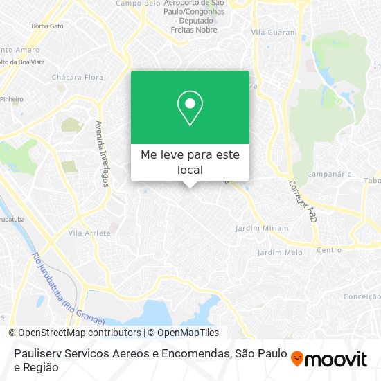 Pauliserv Servicos Aereos e Encomendas mapa