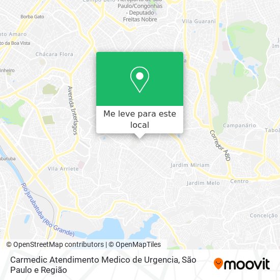 Carmedic Atendimento Medico de Urgencia mapa