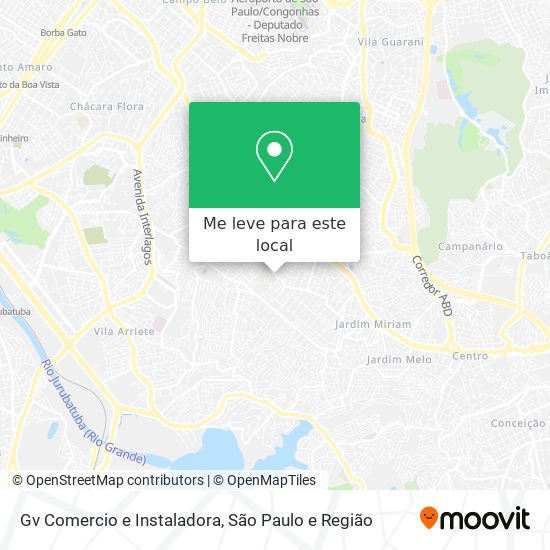 Gv Comercio e Instaladora mapa