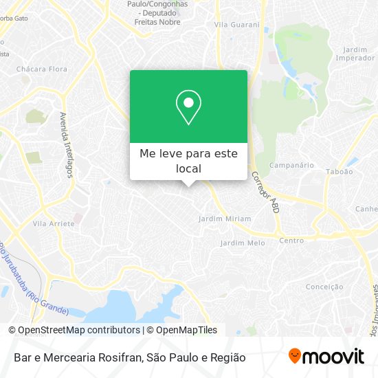 Bar e Mercearia Rosifran mapa