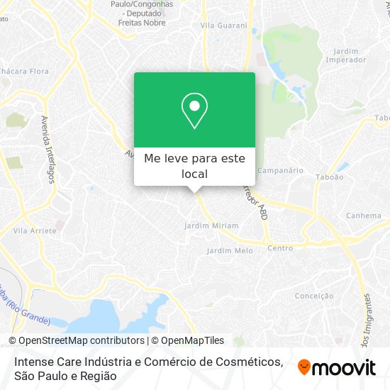 Intense Care Indústria e Comércio de Cosméticos mapa