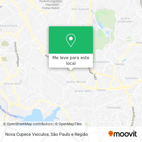 Nova Cupece Veiculos mapa