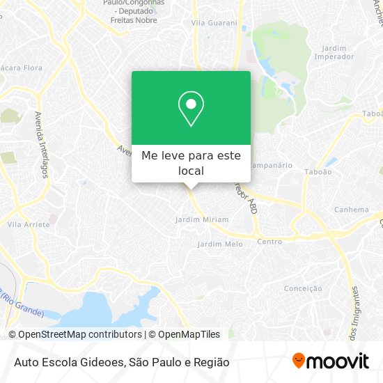 Auto Escola Gideoes mapa