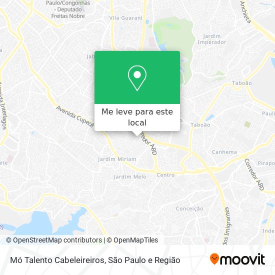 Mó Talento Cabeleireiros mapa