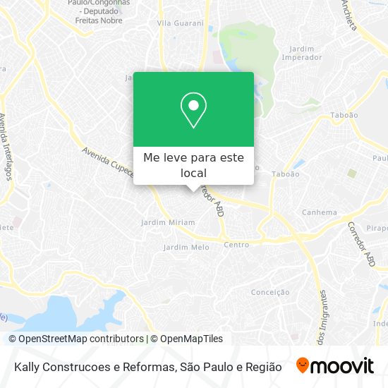 Kally Construcoes e Reformas mapa