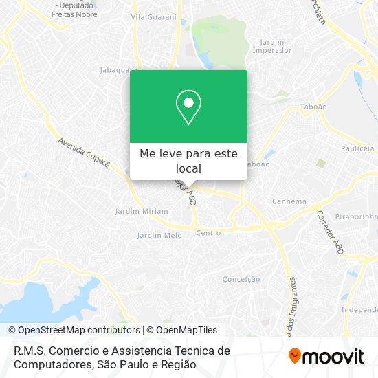R.M.S. Comercio e Assistencia Tecnica de Computadores mapa