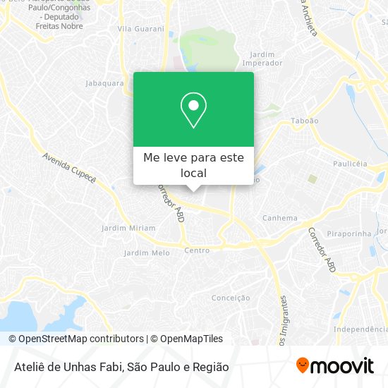 Ateliê de Unhas Fabi mapa