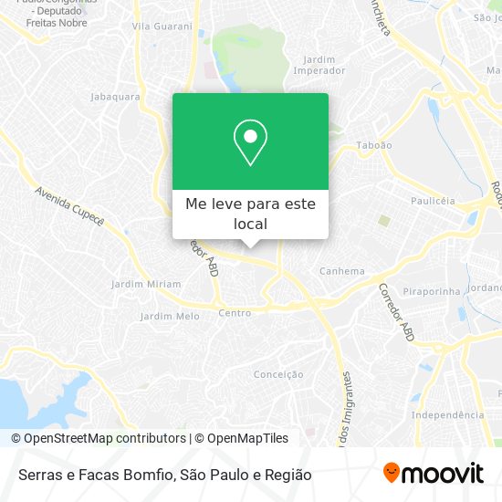 Serras e Facas Bomfio mapa