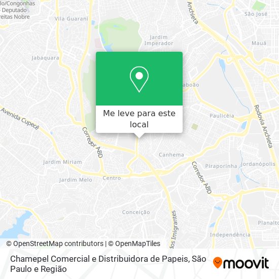 Chamepel Comercial e Distribuidora de Papeis mapa