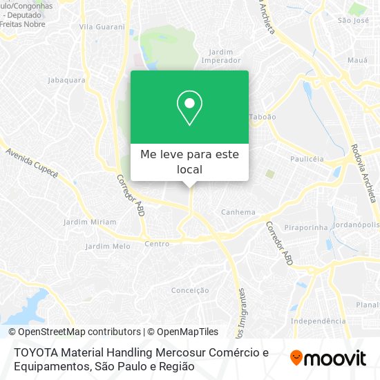 TOYOTA Material Handling Mercosur Comércio e Equipamentos mapa
