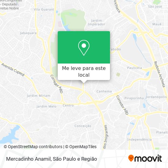 Mercadinho Anamil mapa