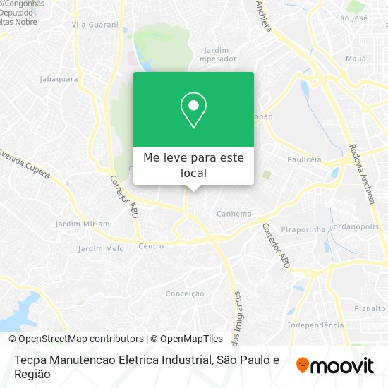 Tecpa Manutencao Eletrica Industrial mapa