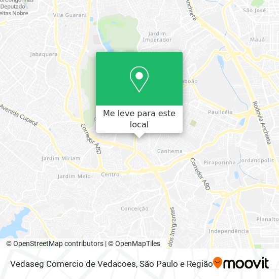 Vedaseg Comercio de Vedacoes mapa