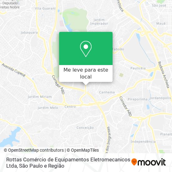 Rottas Comércio de Equipamentos Eletromecanicos Ltda mapa