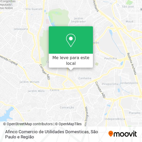 Afinco Comercio de Utilidades Domesticas mapa