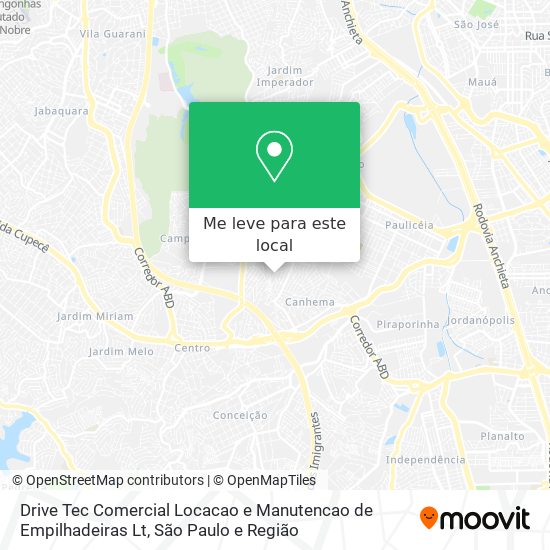 Drive Tec Comercial Locacao e Manutencao de Empilhadeiras Lt mapa