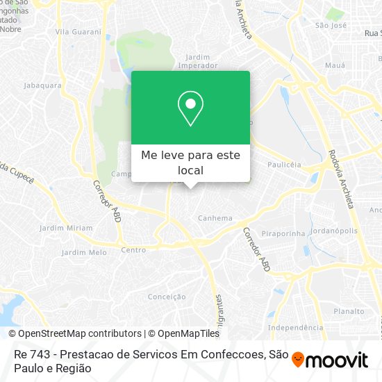 Re 743 - Prestacao de Servicos Em Confeccoes mapa