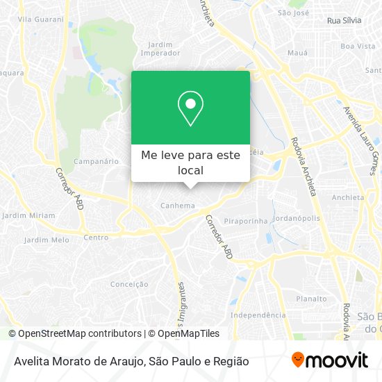Avelita Morato de Araujo mapa