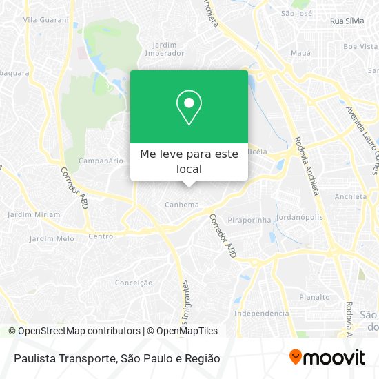 Paulista Transporte mapa