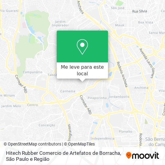 Hitech Rubber Comercio de Artefatos de Borracha mapa