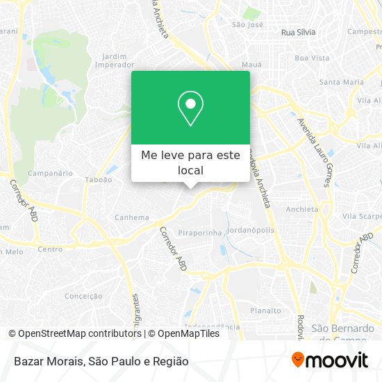 Bazar Morais mapa