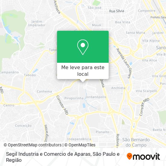 Segil Industria e Comercio de Aparas mapa
