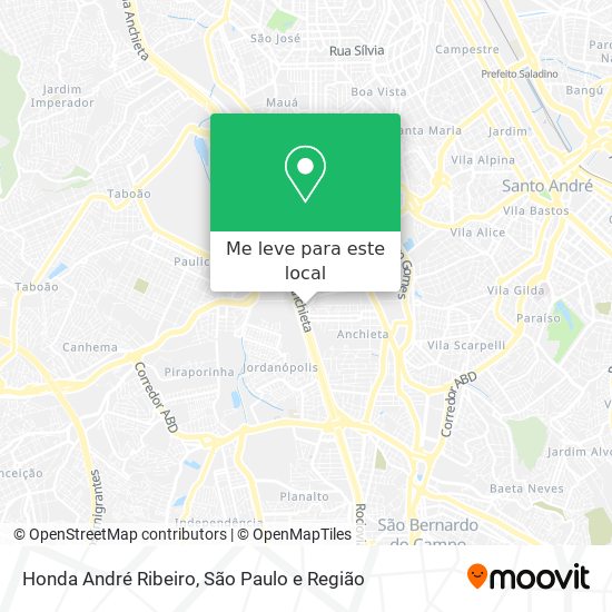 Honda André Ribeiro mapa