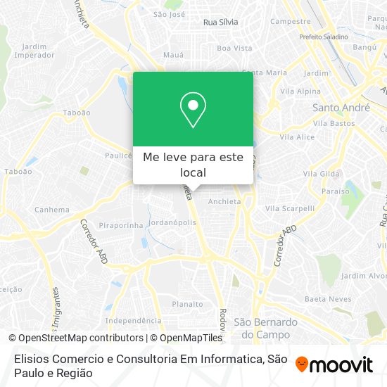 Elisios Comercio e Consultoria Em Informatica mapa