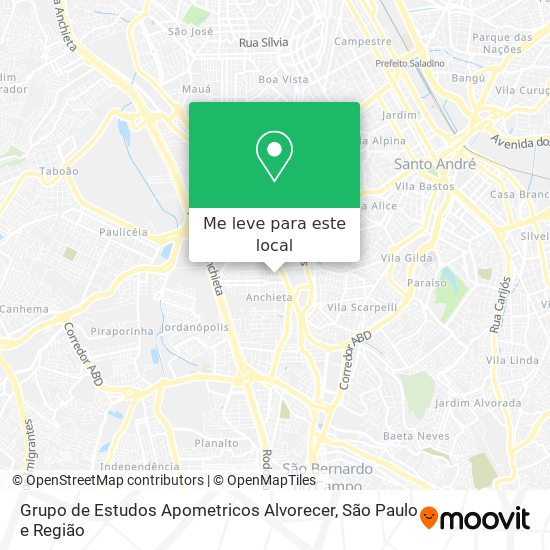 Grupo de Estudos Apometricos Alvorecer mapa