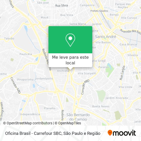 Oficina Brasil - Carrefour SBC mapa