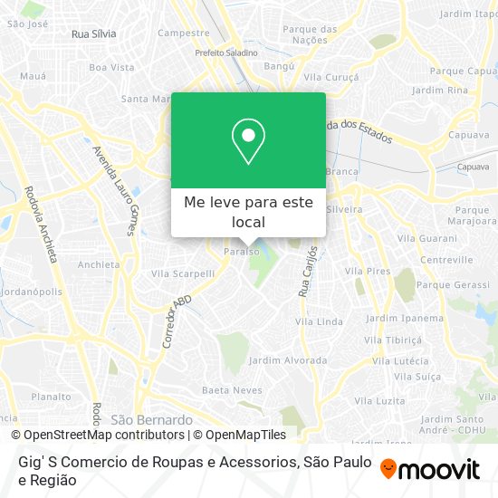 Gig' S Comercio de Roupas e Acessorios mapa