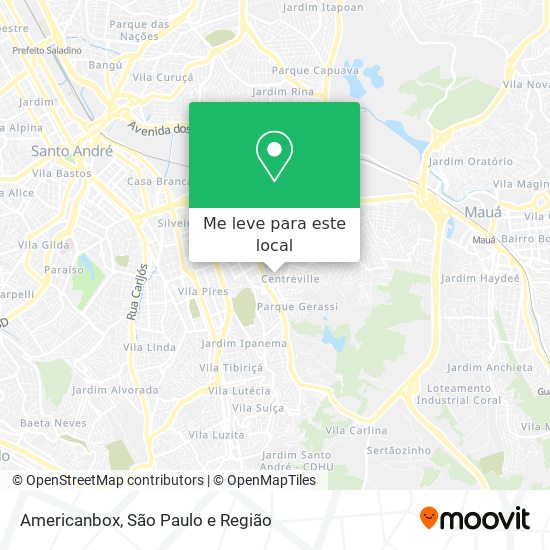 Americanbox mapa
