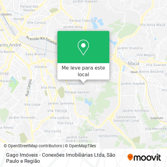 Gago Imóveis - Conexões Imobiliárias Ltda mapa