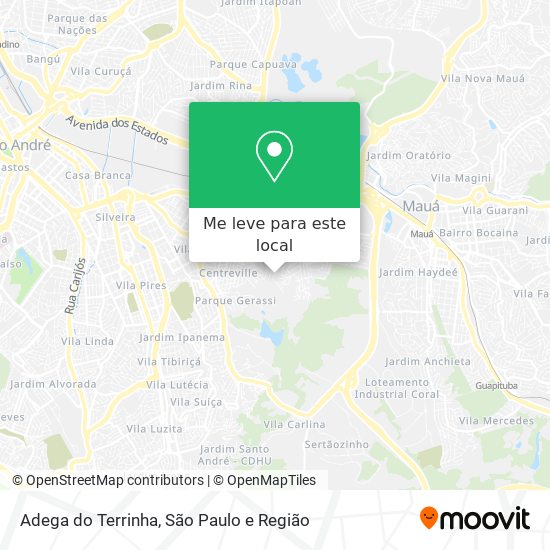 Adega do Terrinha mapa