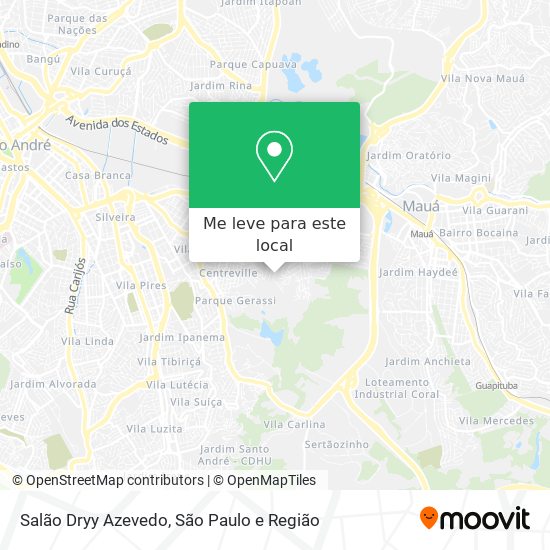 Salão Dryy Azevedo mapa